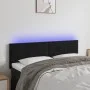 Kopfteil aus schwarzem Samt mit LED 144x5x78/88 cm von vidaXL, Kopf- und Fußteile - Ref: Foro24-3121802, Preis: 46,21 €, Raba...