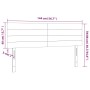 Cabecero con LED de terciopelo negro 144x5x78/88 cm de vidaXL, Cabeceros y pies de cama - Ref: Foro24-3121802, Precio: 48,13 ...