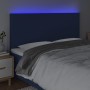 Cabecero con luces LED tela azul 160x5x118/128 cm de vidaXL, Cabeceros y pies de cama - Ref: Foro24-3122156, Precio: 130,72 €...