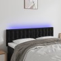 Cabecero con LED de terciopelo negro 144x5x78/88 cm de vidaXL, Cabeceros y pies de cama - Ref: Foro24-3122096, Precio: 81,40 ...
