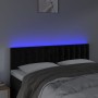 Cabecero con LED de terciopelo negro 144x5x78/88 cm de vidaXL, Cabeceros y pies de cama - Ref: Foro24-3122096, Precio: 81,40 ...