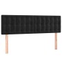 Cabecero con LED de terciopelo negro 144x5x78/88 cm de vidaXL, Cabeceros y pies de cama - Ref: Foro24-3122096, Precio: 81,40 ...