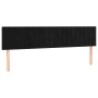 Cabecero con LED de terciopelo negro 160x5x78/88 cm de vidaXL, Cabeceros y pies de cama - Ref: Foro24-3121906, Precio: 69,51 ...