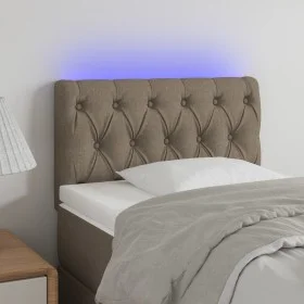Cabecero con LED de tela gris taupe 80x7x78/88 cm de vidaXL, Cabeceros y pies de cama - Ref: Foro24-3121926, Precio: 51,64 €,...