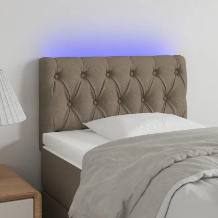 Cabecero con LED de tela gris taupe 80x7x78/88 cm de vidaXL, Cabeceros y pies de cama - Ref: Foro24-3121926, Precio: 51,64 €,...