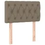 Cabecero con LED de tela gris taupe 80x7x78/88 cm de vidaXL, Cabeceros y pies de cama - Ref: Foro24-3121926, Precio: 51,64 €,...