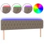 Cabecero con LED de tela gris taupe 180x7x78/88 cm de vidaXL, Cabeceros y pies de cama - Ref: Foro24-3121966, Precio: 91,38 €...