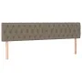 Cabecero con LED de tela gris taupe 180x7x78/88 cm de vidaXL, Cabeceros y pies de cama - Ref: Foro24-3121966, Precio: 91,38 €...