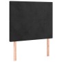 Cabecero con luces LED terciopelo negro 80x5x118/128 cm de vidaXL, Cabeceros y pies de cama - Ref: Foro24-3122176, Precio: 73...