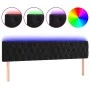 Cabecero con LED de terciopelo negro 180x7x78/88 cm de vidaXL, Cabeceros y pies de cama - Ref: Foro24-3122010, Precio: 90,30 ...