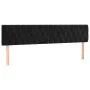 Black velvet headboard with LED 180x7x78/88 cm by vidaXL, Headboards and footboards - Ref: Foro24-3122010, Price: 90,30 €, Di...