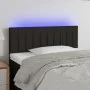 Kopfteil aus schwarzem Stoff mit LED 100x5x78/88 cm von vidaXL, Kopf- und Fußteile - Ref: Foro24-3121842, Preis: 38,88 €, Rab...