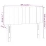 Kopfteil aus schwarzem Stoff mit LED 100x5x78/88 cm von vidaXL, Kopf- und Fußteile - Ref: Foro24-3121842, Preis: 38,88 €, Rab...