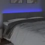 Light gray velvet headboard with LED 200x5x78/88 cm by vidaXL, Headboards and footboards - Ref: Foro24-3121916, Price: 75,94 ...