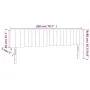 Light gray velvet headboard with LED 200x5x78/88 cm by vidaXL, Headboards and footboards - Ref: Foro24-3121916, Price: 75,94 ...