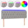 Cabecero con LED de tela gris claro 144x7x78/88 cm de vidaXL, Cabeceros y pies de cama - Ref: Foro24-3121946, Precio: 64,46 €...