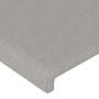 Cabecero con luces LED tela gris claro 200x5x118/128 cm de vidaXL, Cabeceros y pies de cama - Ref: Foro24-3122166, Precio: 11...