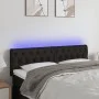 Cabecero con LED de tela negro 160x7x78/88 cm de vidaXL, Cabeceros y pies de cama - Ref: Foro24-3121956, Precio: 75,64 €, Des...