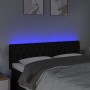 Cabecero con LED de tela negro 160x7x78/88 cm de vidaXL, Cabeceros y pies de cama - Ref: Foro24-3121956, Precio: 75,82 €, Des...