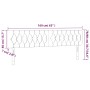 Cabecero con LED de tela negro 160x7x78/88 cm de vidaXL, Cabeceros y pies de cama - Ref: Foro24-3121956, Precio: 75,82 €, Des...