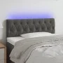 Dark gray velvet headboard with LED 90x7x78/88 cm by vidaXL, Headboards and footboards - Ref: Foro24-3121985, Price: 63,20 €,...