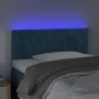 LED-Kopfteil aus blauem Samt, 100 x 5 x 78/88 cm von vidaXL, Kopf- und Fußteile - Ref: Foro24-3121896, Preis: 52,15 €, Rabatt: %