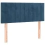 LED-Kopfteil aus blauem Samt, 100 x 5 x 78/88 cm von vidaXL, Kopf- und Fußteile - Ref: Foro24-3121896, Preis: 52,15 €, Rabatt: %