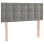 Light gray velvet headboard with LED 100x5x78/88 cm by vidaXL, Headboards and footboards - Ref: Foro24-3122088, Price: 50,77 ...