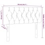 Cabecero con LED de terciopelo negro 90x7x78/88 cm de vidaXL, Cabeceros y pies de cama - Ref: Foro24-3121986, Precio: 50,42 €...