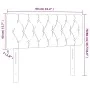 Cabecero con LED de terciopelo negro 90x7x78/88 cm de vidaXL, Cabeceros y pies de cama - Ref: Foro24-3121986, Precio: 63,25 €...