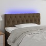 Cabecero con LED de tela marrón oscuro 100x7x78/88 cm de vidaXL, Cabeceros y pies de cama - Ref: Foro24-3121941, Precio: 52,7...