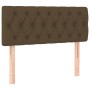 Cabecero con LED de tela marrón oscuro 100x7x78/88 cm de vidaXL, Cabeceros y pies de cama - Ref: Foro24-3121941, Precio: 52,7...
