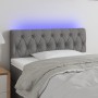 Cabecero con LED de tela gris oscuro 90x7x78/88 cm de vidaXL, Cabeceros y pies de cama - Ref: Foro24-3121931, Precio: 44,50 €...