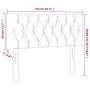 Cabecero con LED de tela gris oscuro 90x7x78/88 cm de vidaXL, Cabeceros y pies de cama - Ref: Foro24-3121931, Precio: 44,50 €...