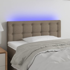 Cabecero con LED de tela gris taupe 100x5x78/88 cm de vidaXL, Cabeceros y pies de cama - Ref: Foro24-3122040, Precio: 46,95 €...