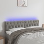 Cabecero con LED de terciopelo gris claro 144x7x78/88 cm de vidaXL, Cabeceros y pies de cama - Ref: Foro24-3121996, Precio: 6...