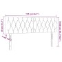 Cabecero con LED de terciopelo gris claro 144x7x78/88 cm de vidaXL, Cabeceros y pies de cama - Ref: Foro24-3121996, Precio: 6...