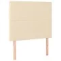 Kopfteil mit LED-Leuchten, cremefarbener Stoff, 80 x 5 x 118/128 cm von vidaXL, Kopf- und Fußteile - Ref: Foro24-3122123, Pre...