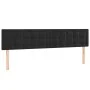 Black velvet headboard with LED 180x5x78/88 cm by vidaXL, Headboards and footboards - Ref: Foro24-3122108, Price: 78,35 €, Di...