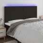 Cabecero con luces LED tela negro 200x5x118/128 cm de vidaXL, Cabeceros y pies de cama - Ref: Foro24-3122168, Precio: 109,03 ...