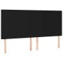 Cabecero con luces LED tela negro 200x5x118/128 cm de vidaXL, Cabeceros y pies de cama - Ref: Foro24-3122168, Precio: 107,56 ...