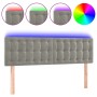Cabecero con LED de terciopelo gris claro 144x5x78/88 cm de vidaXL, Cabeceros y pies de cama - Ref: Foro24-3122094, Precio: 7...