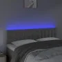 Cabecero con LED de terciopelo gris claro 144x5x78/88 cm de vidaXL, Cabeceros y pies de cama - Ref: Foro24-3122094, Precio: 6...
