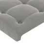 Cabecero con LED de terciopelo gris claro 144x5x78/88 cm de vidaXL, Cabeceros y pies de cama - Ref: Foro24-3122094, Precio: 6...