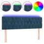 LED-Kopfteil aus dunkelbraunem Samt, 160 x 7 x 78/88 cm von vidaXL, Kopf- und Fußteile - Ref: Foro24-3122006, Preis: 82,98 €,...
