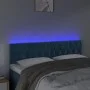 LED-Kopfteil aus dunkelbraunem Samt, 160 x 7 x 78/88 cm von vidaXL, Kopf- und Fußteile - Ref: Foro24-3122006, Preis: 82,98 €,...