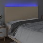 Cabecero con luces LED tela crema 180x5x118/128 cm de vidaXL, Cabeceros y pies de cama - Ref: Foro24-3122163, Precio: 146,81 ...