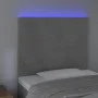 Cabecero con luces LED terciopelo gris claro 80x5x118/128 cm de vidaXL, Cabeceros y pies de cama - Ref: Foro24-3122174, Preci...