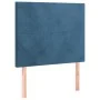 Cabecero con luces LED terciopelo azul oscuro 80x5x118/128 cm de vidaXL, Cabeceros y pies de cama - Ref: Foro24-3122178, Prec...