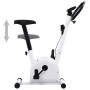 Bicicleta estática con resistencia de cinta blanco de vidaXL, Bicicletas estáticas - Ref: Foro24-92137, Precio: 122,43 €, Des...